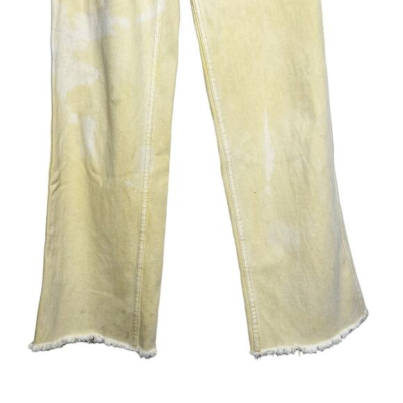 PACSUN Womens Ultra High Waisted Fitted Flare Denim Pants Raw Hem Honey Size 25 - Picture 6 of 12